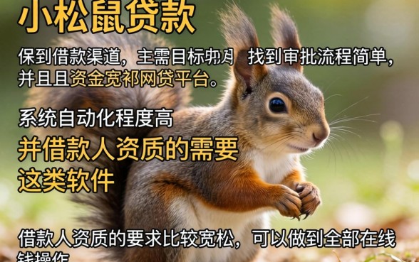 小松鼠贷款同系列口子，筛选五个网贷大口子轻松借软件