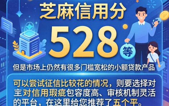 芝麻信用分528如何网贷，倾情分享5个征信花居然都下款了的app