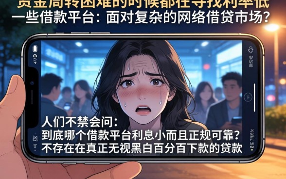 利率低一点的借款平台是哪个，整理五个无视黑白百分百下款的借款平台
