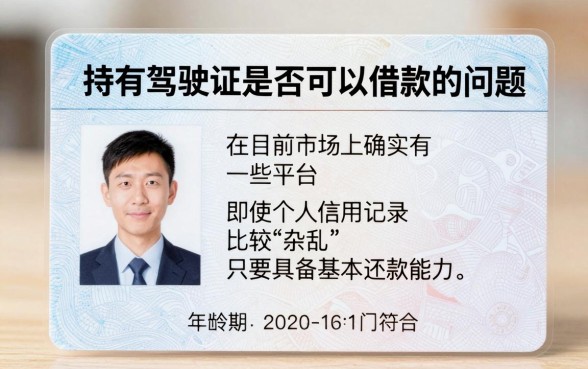 有没有用驾证借款的口子，详尽说明5个征信花居然都下款的口子