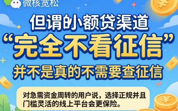 现在微信还秒下的口子，概览5个不看征信小额借钱的软件