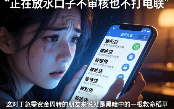 正在放水的口子不审核不打电联，甄选5个门槛低易下款口子