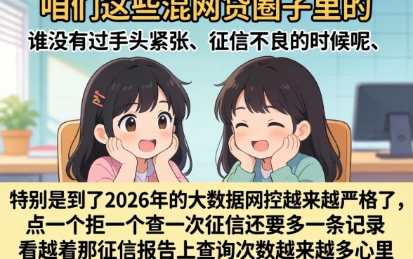 2026年双黑必下款的网贷，陈列五个不看负债的长期网贷口子