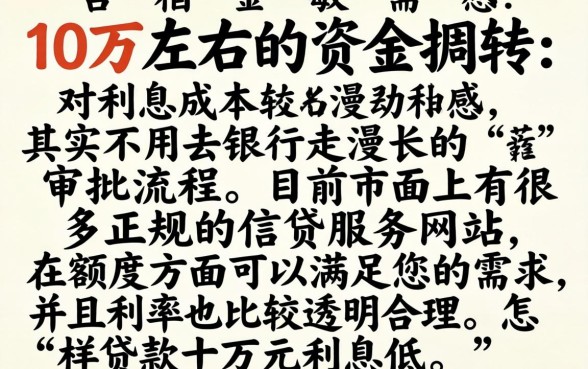去哪可以贷款10万元利息低，梳理五个信用卡贷款口子好软件