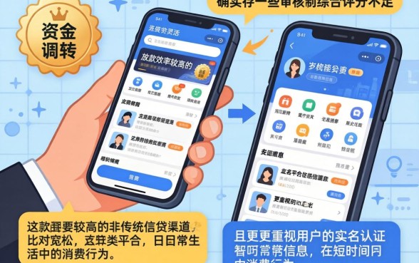 审核快容易下款的口子，汇总5个无视综合评分不足的网贷