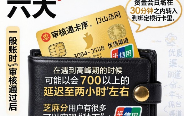 六六钱包贷款多久可以到账，概括5个芝麻分700能秒下的口子