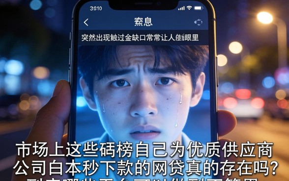 白户秒下款的网贷，胪列五个无视黑花半夜下款的网贷软件