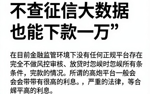 不查征信大数据的口子下一万，深入剖析五个高炮无视逾期能下的app