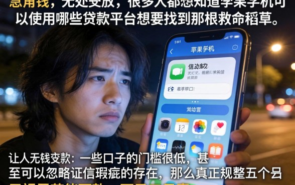 苹果手机有哪些贷款平台，规整5个无视黑花能下款一万元口子