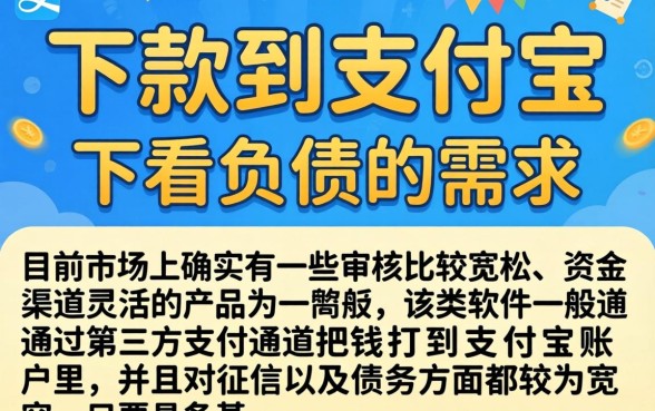 下款给支付宝的口子，倾情分享5个不看负债的网贷软件