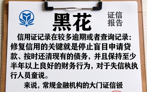 征信黑花了花了怎么养，陈列5个失信人员可以借钱的网贷app
