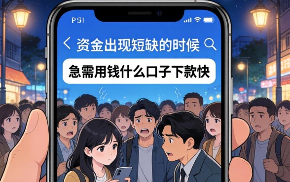 急用钱什么口子下款快，详尽说明五个无视黑白征信的网贷
