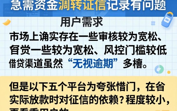 还有哪些下款的大口子，胪列5个高炮无视逾期能下的平台