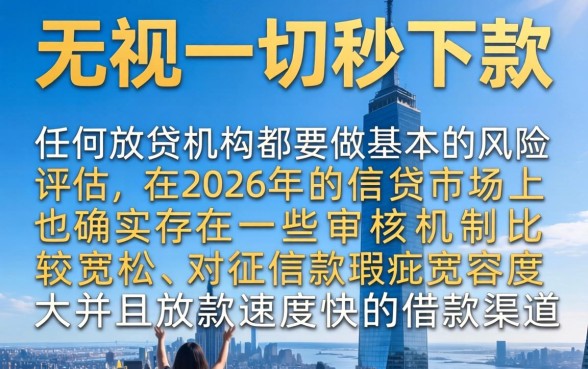 2026真正无视一切秒下口子，详细阐述五个轻松贷10万的app
