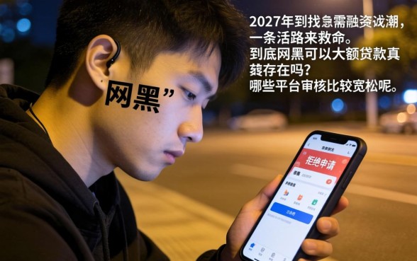 网黑能大额贷款的口子，陈列五个最新秒批小额贷款平台