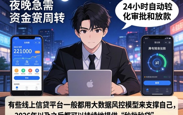 2026半夜下款的口子，枚举5个秒批无面签贷款软件