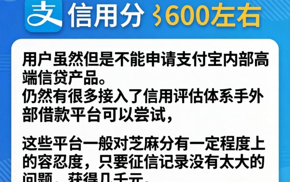 支付宝上下款的口子，梳理5个芝麻信用600贷款app