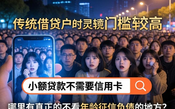 小额贷款不需要信用卡，鼎力推荐五个不看年龄征信负债的口子
