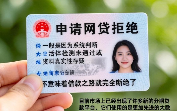 网贷手持身份证不通过，鼎力推荐五个高能分期贷款平台新秀