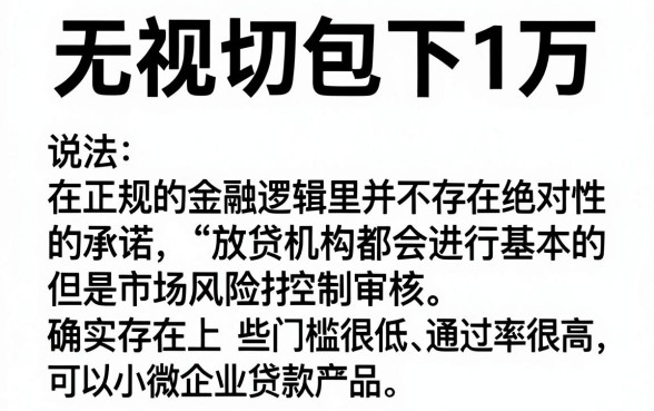 真的有那么容易，枚举五个无视一切包下1万的贷款