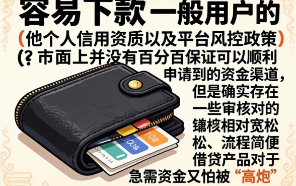 借款钱包容易下款吗，热忱推荐五个黑白贷款不是高炮的平台