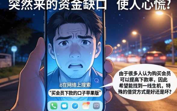 买会员下款的口子苹果版，胪列五个急用不求评分快借无忧的软件