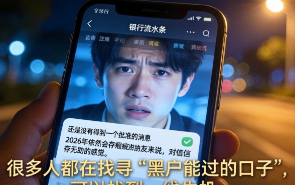 2026黑户能过的口子，诚意推荐5个看银行流水的网贷app