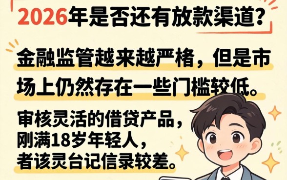 现在还能下款的口子2026，精选5个18岁必下款的网贷平台