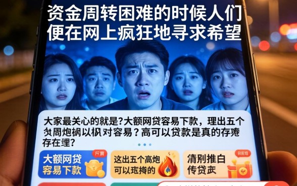 大额网贷好口子容易下款，理出5个高炮能下款的口子