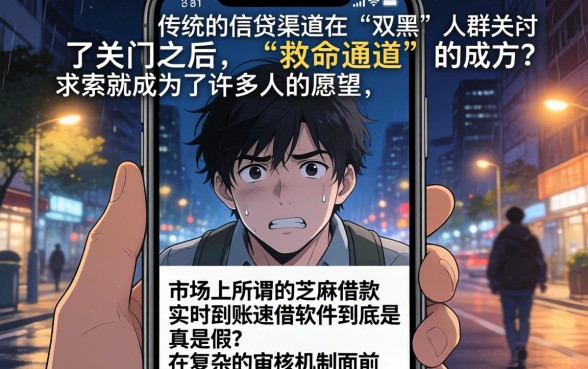 双黑真正有下款的口子，陈列5个芝麻借款实时到账速借软件