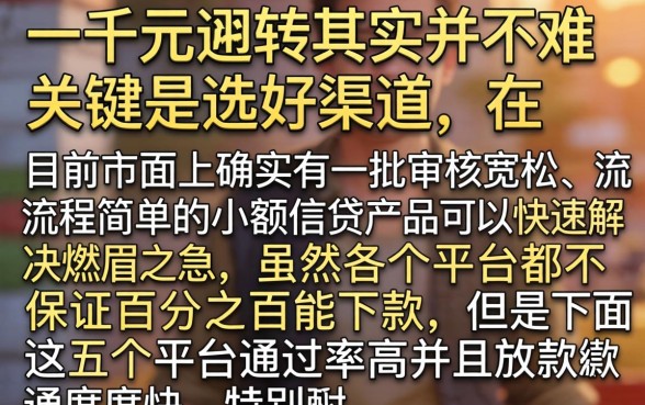 借一千元的平台怎么借，揭秘五个无视黑白100%秒下网贷平台