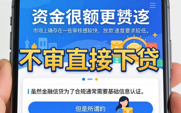 大额利息低的借款口子,诚意推荐5个不审核直接下款的口子