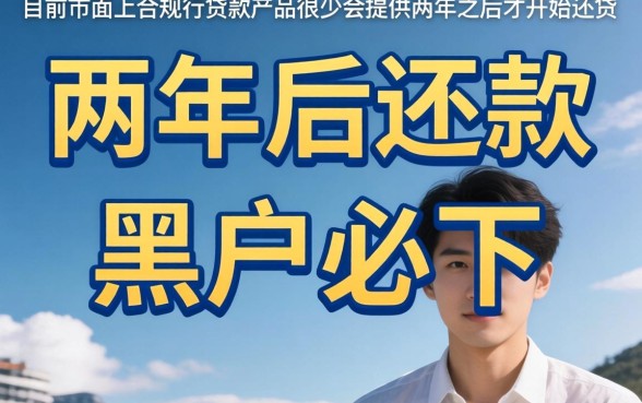 什么贷款可以两年后还,陈列5个1000元黑户必下小贷