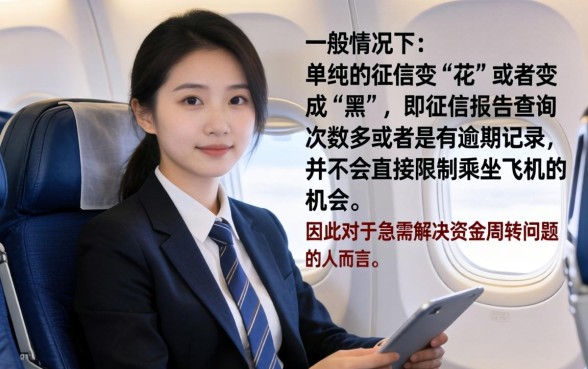 征信黑花了可坐飞机吗，概览五个摆脱欠款束缚贷款新软件