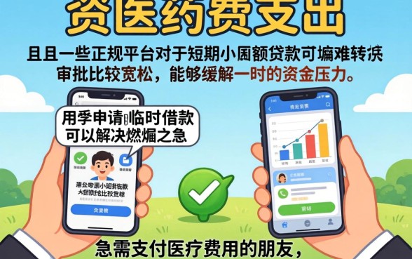 怎么协商医药费减免申请，诚意推荐五个手机可以临时借钱的平台