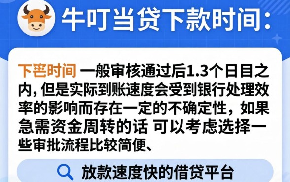 卡牛叮当贷下款一般需要几天,陈列5个极速审核的网贷口子