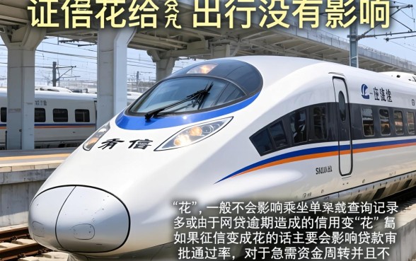 征信花了影响坐高铁吗，遴选五个秒批无面签贷款口子
