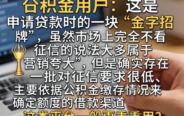 有公积金就可以下款的口子，热忱推荐五个不看征信的借钱app