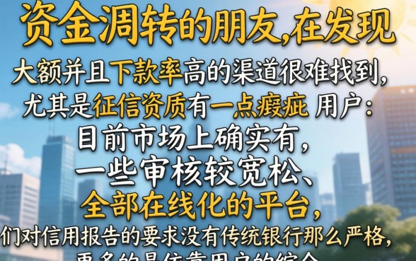 什么大额口子容易下款，概览五个无视黑白户秒过的网贷口子