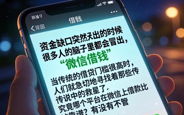 在微信上借钱的平台，鼎力推荐五个无视一切是人就下款口子