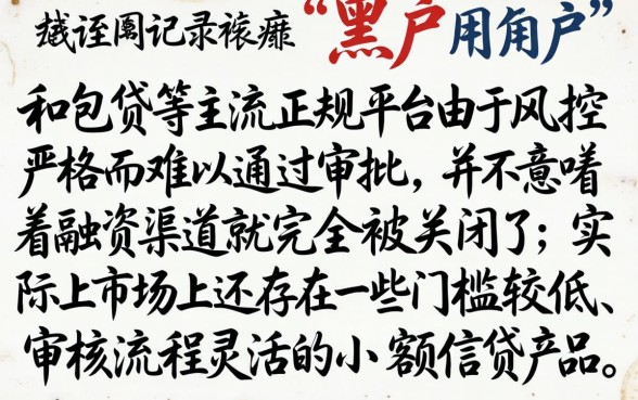 和包贷对于黑户来说，理出5个轻松借款无压力平台