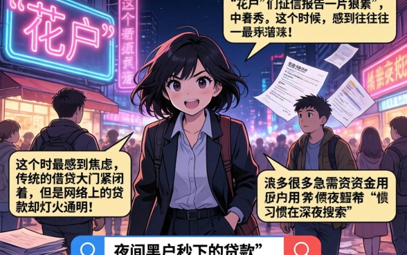 夜间黑户秒下的贷款，条列五个无视逾期大数据花户黑户平台