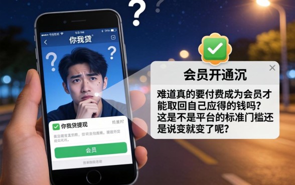 你我贷要开通会员才能提现吗，胪列5个靠谱借钱利器