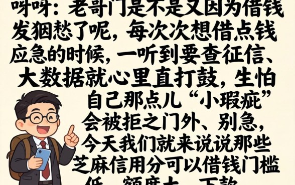 芝麻信用分就能借钱的口子，概括五个芝麻信用600贷款软件
