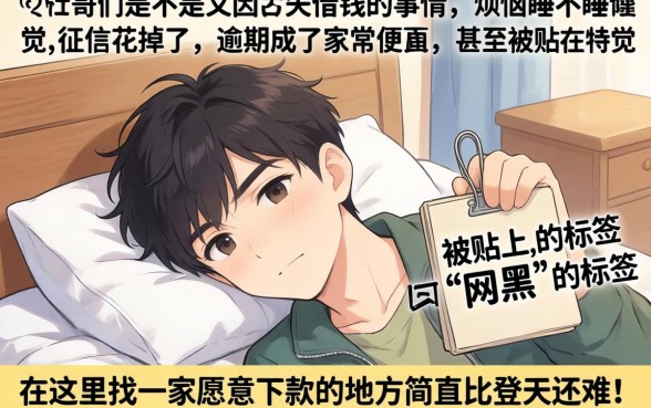 逾期网黑烂户能下的口子，遴选5个网贷容易下款18岁的软件
