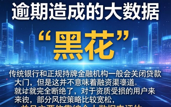 征信逾期了就黑花了怎么办，揭秘5个网贷口子风控不严的app