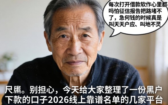 黑户下款的口子2026线上，热忱推荐五个不上征信报告的贷款平台