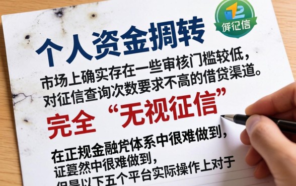 小额无视征信秒下款的口子，规整五个高炮无视逾期能下的口子