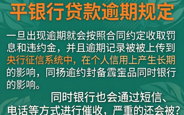 平安银行贷款逾期政策规定，整理五个无视黑白必下款的网贷平台