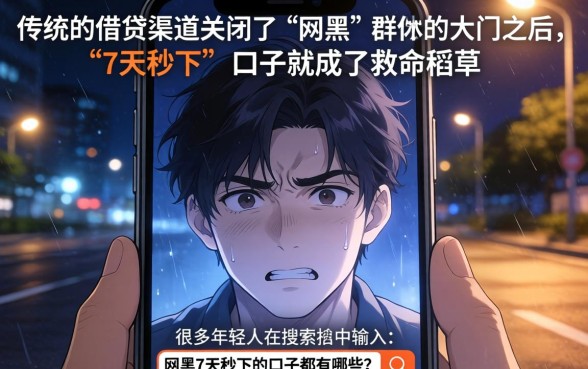 网黑7天秒下的口子，遴选5个网贷容易下款18岁的app